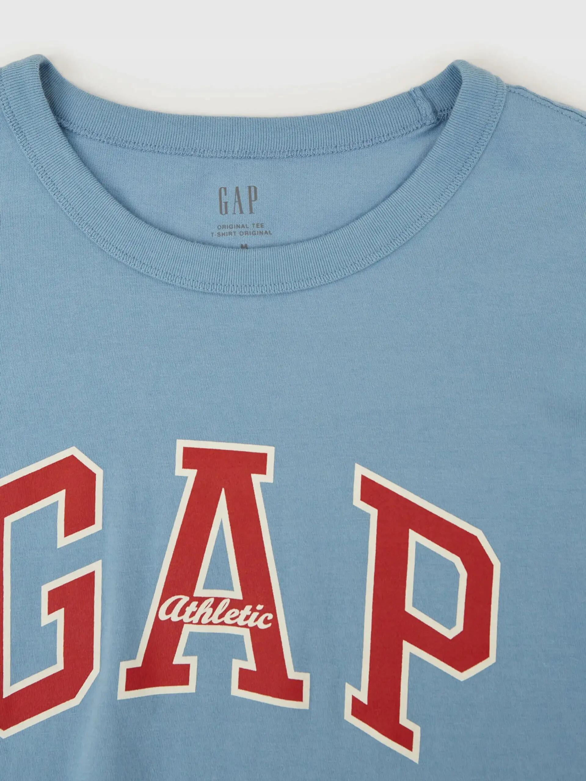 T-SHIRT MĘSKI KOSZULKA 1 BAWEŁNA GAP ATHLETIC NIEBIESKI 3/8