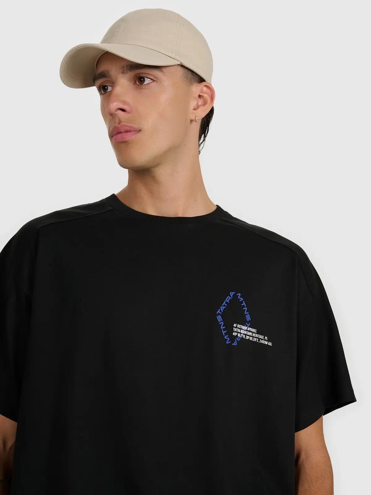 T-SHIRT MĘSKI 4F KOSZULKA BAWEŁNIANA S TTSHM2401 4/10