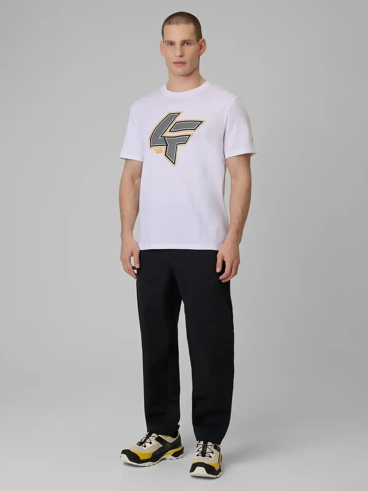 KOSZULKA MĘSKA 4F T-SHIRT BAWEŁNIANY SPORTOWY NA CO DZIEŃ  M2662 SS26 8/12