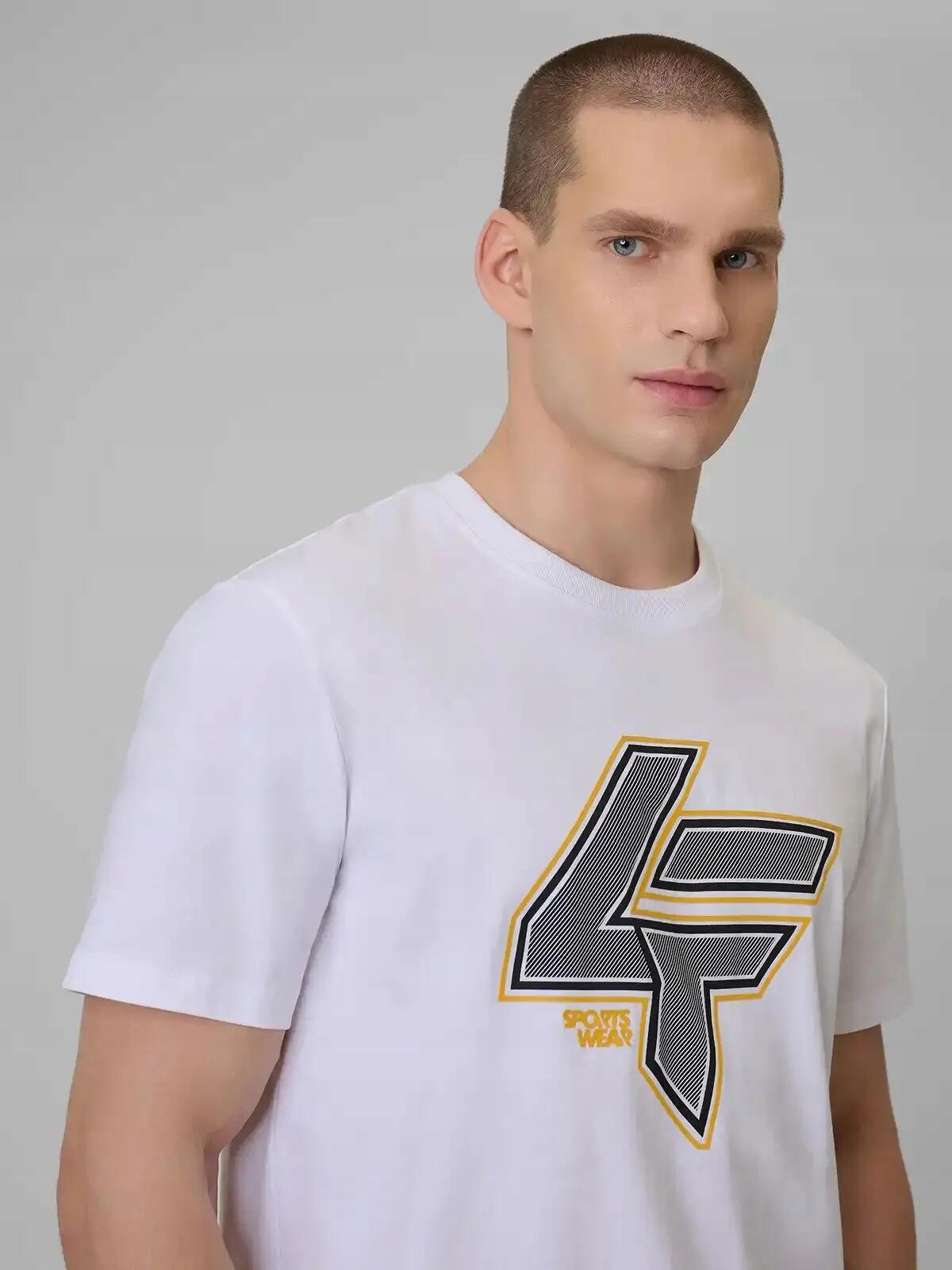 KOSZULKA MĘSKA 4F T-SHIRT BAWEŁNIANY SPORTOWY NA CO DZIEŃ  M2662 SS26 5/12
