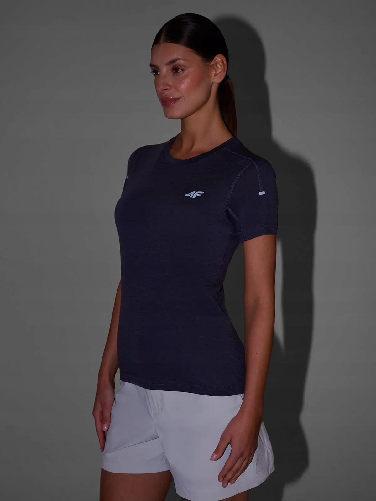 T-SHIRT DAMSKI 4F KOSZULKA TRENINGOWA Z WEŁNĄ MERINO  F1269 2/10