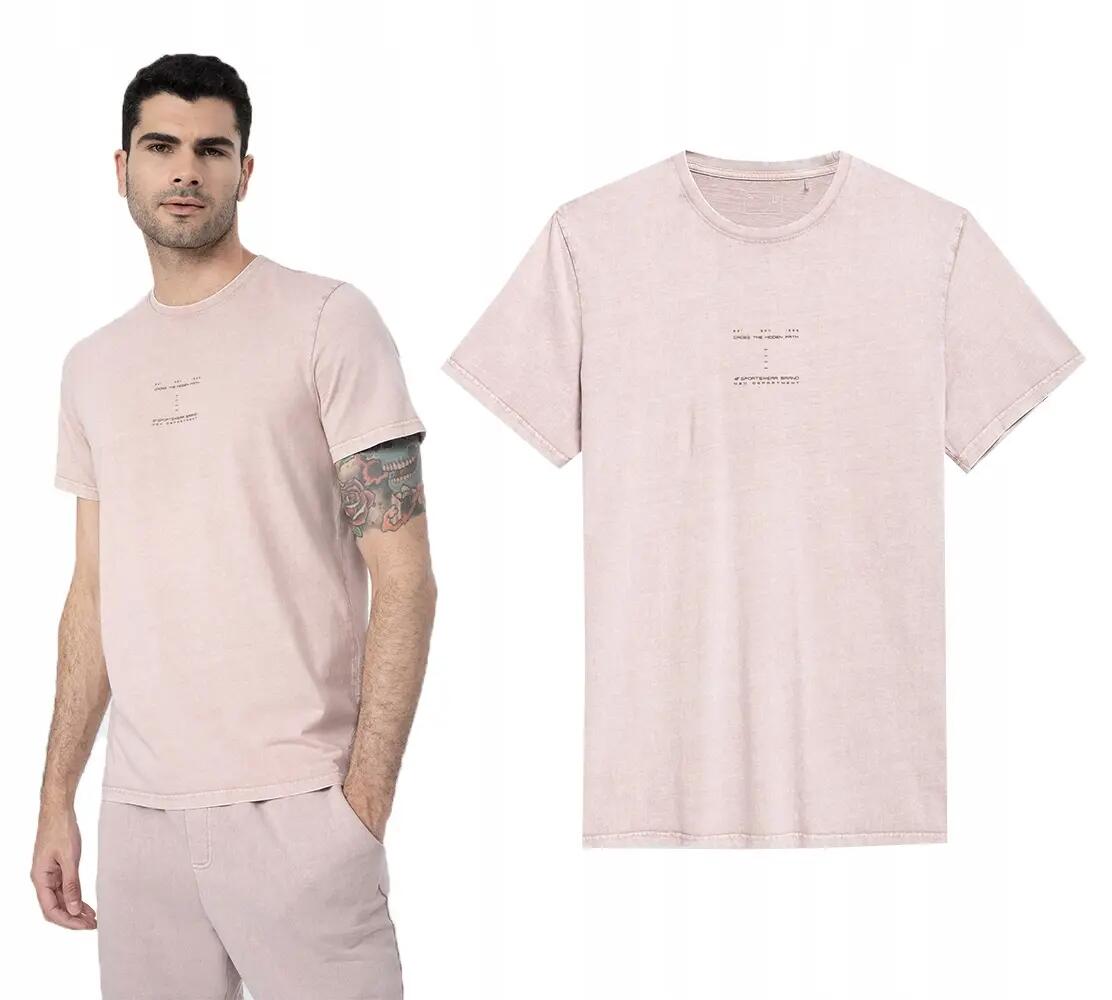 T-SHIRT MĘSKI 4F KOSZULKA SPORTOWA BAWEŁNIANA TTSHM296 6/8