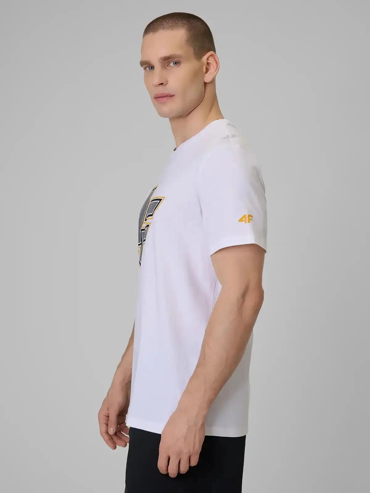 KOSZULKA MĘSKA 4F T-SHIRT BAWEŁNIANY SPORTOWY NA CO DZIEŃ  M2662 SS26 4/12