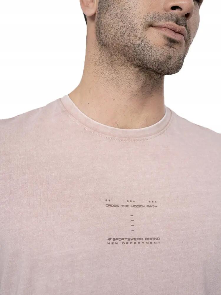 T-SHIRT MĘSKI 4F KOSZULKA SPORTOWA BAWEŁNIANA TTSHM296 5/8