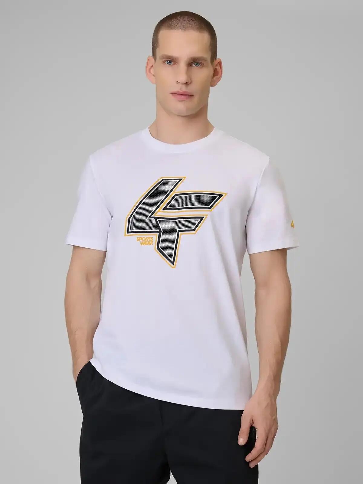 KOSZULKA MĘSKA 4F T-SHIRT BAWEŁNIANY SPORTOWY NA CO DZIEŃ  M2662 SS26 2/12