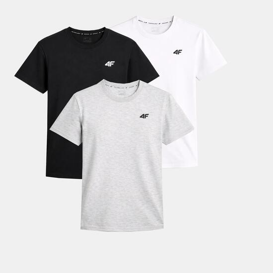 ZESTAW KOSZULEK MĘSKICH 4F KOMPLET 3 SZTUKI T-SHIRT L TTSHM3341