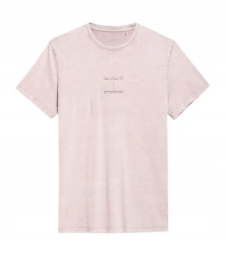 T-SHIRT MĘSKI 4F KOSZULKA SPORTOWA BAWEŁNIANA TTSHM296 2/8