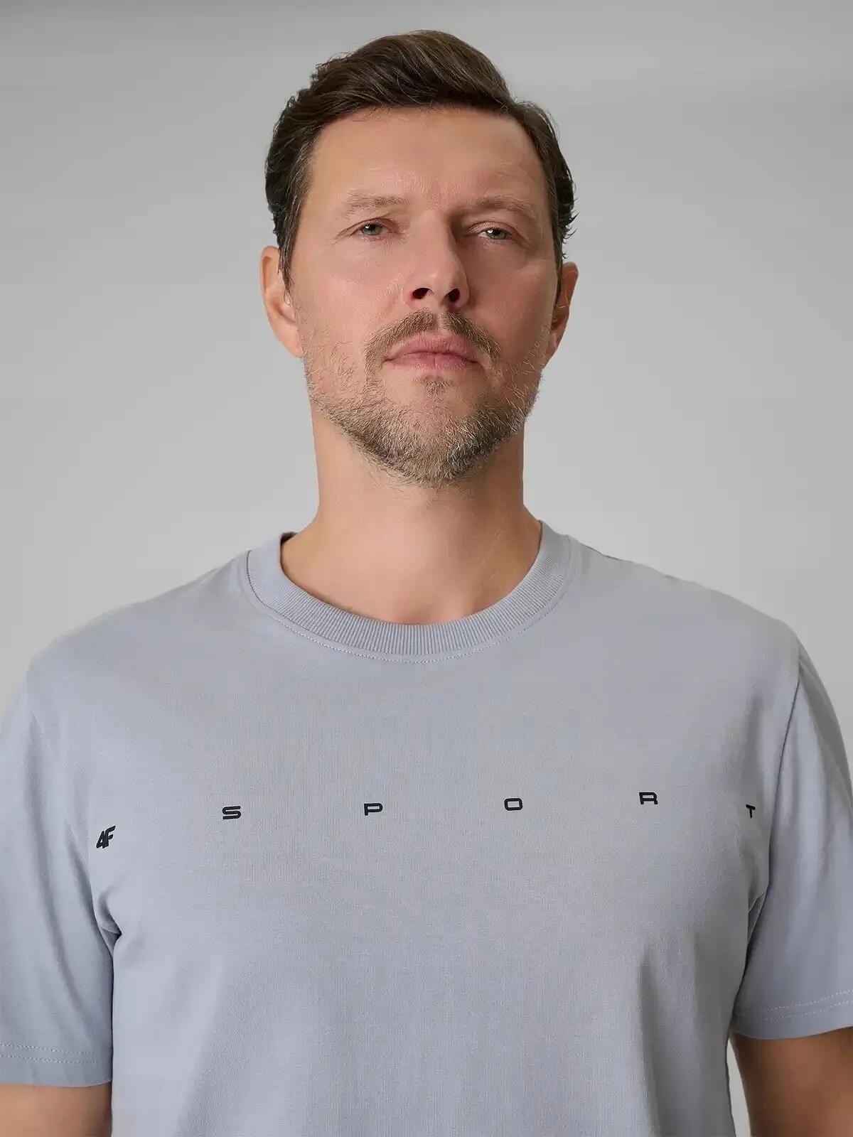 T-SHIRT MĘSKI 4F KOSZULKA BAWEŁNIANA SPORTOWA NA CO DZIEŃ  M2661 SS26 5/10