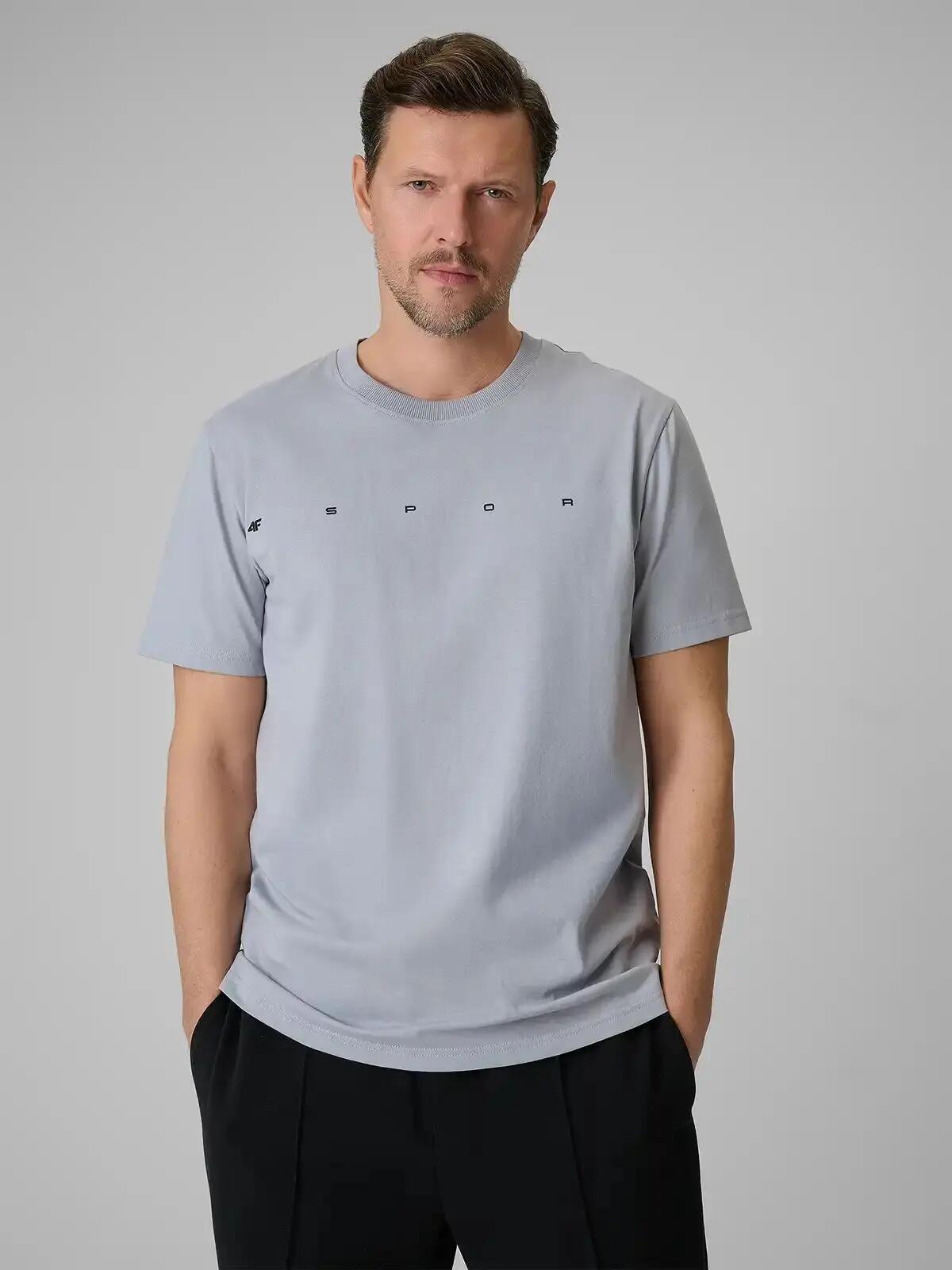 T-SHIRT MĘSKI 4F KOSZULKA BAWEŁNIANA SPORTOWA NA CO DZIEŃ  M2661 SS26 2/10