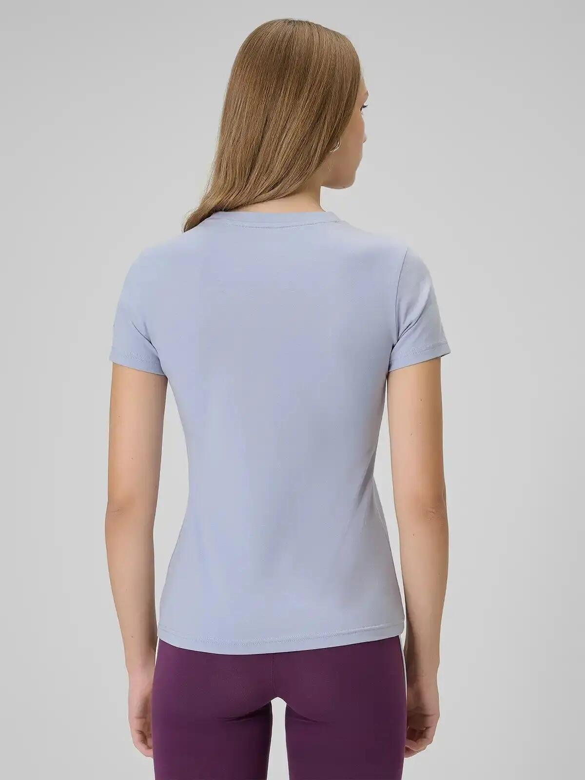T-SHIRT DAMSKI 4F KOSZULKA BAWEŁNIANA DO TENISA  F2723 SS26 9/12