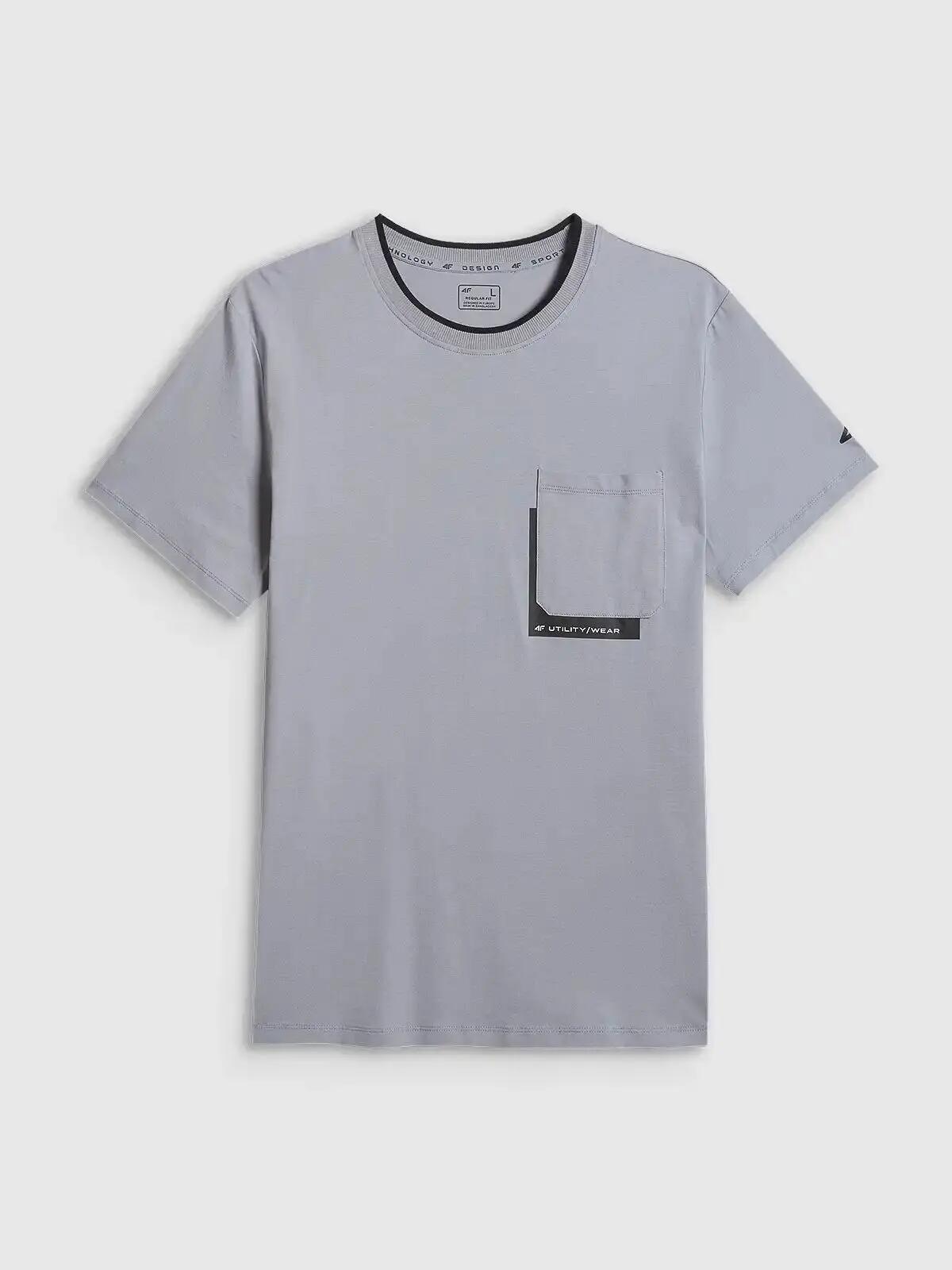 T-SHIRT MĘSKI 4F KOSZULKA BAWEŁNIANA SPORTOWA NA CO DZIEŃ  M2663 SS26 9/12