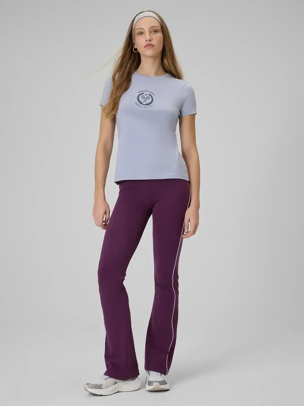 T-SHIRT DAMSKI 4F KOSZULKA BAWEŁNIANA DO TENISA  F2723 SS26 8/12