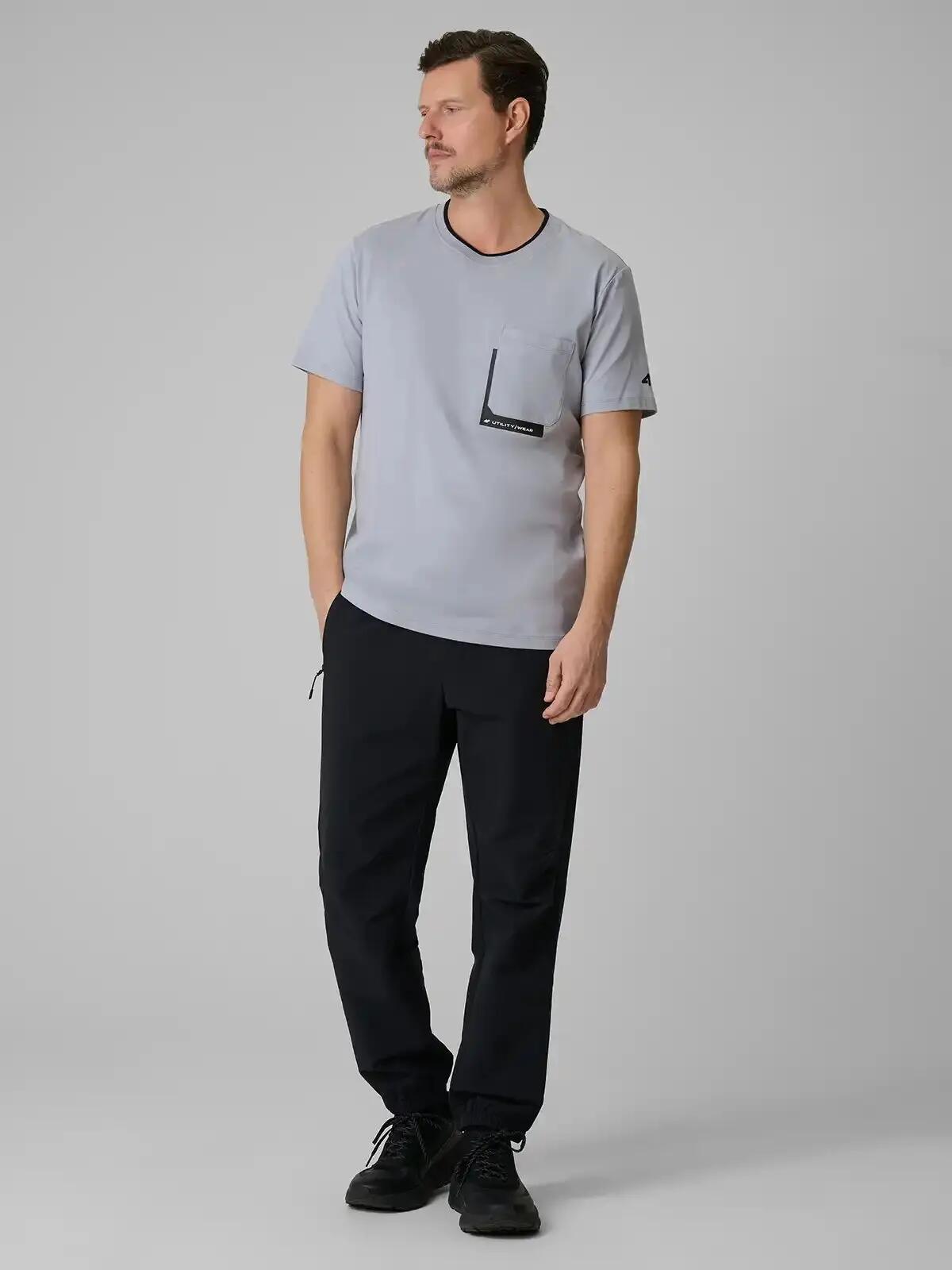 T-SHIRT MĘSKI 4F KOSZULKA BAWEŁNIANA SPORTOWA NA CO DZIEŃ  M2663 SS26 7/12
