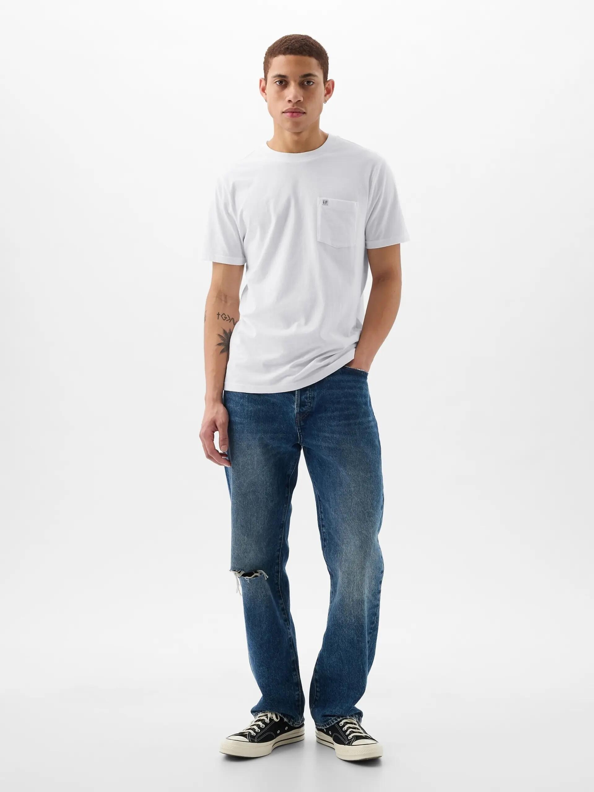 T-SHIRT MĘSKI GAP KOSZULKA BAWEŁNIANA NA CO DZIEŃ 857901-04-XXL 2/5