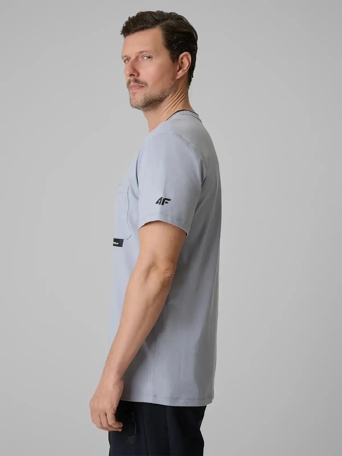 T-SHIRT MĘSKI 4F KOSZULKA BAWEŁNIANA SPORTOWA NA CO DZIEŃ  M2663 SS26 5/12