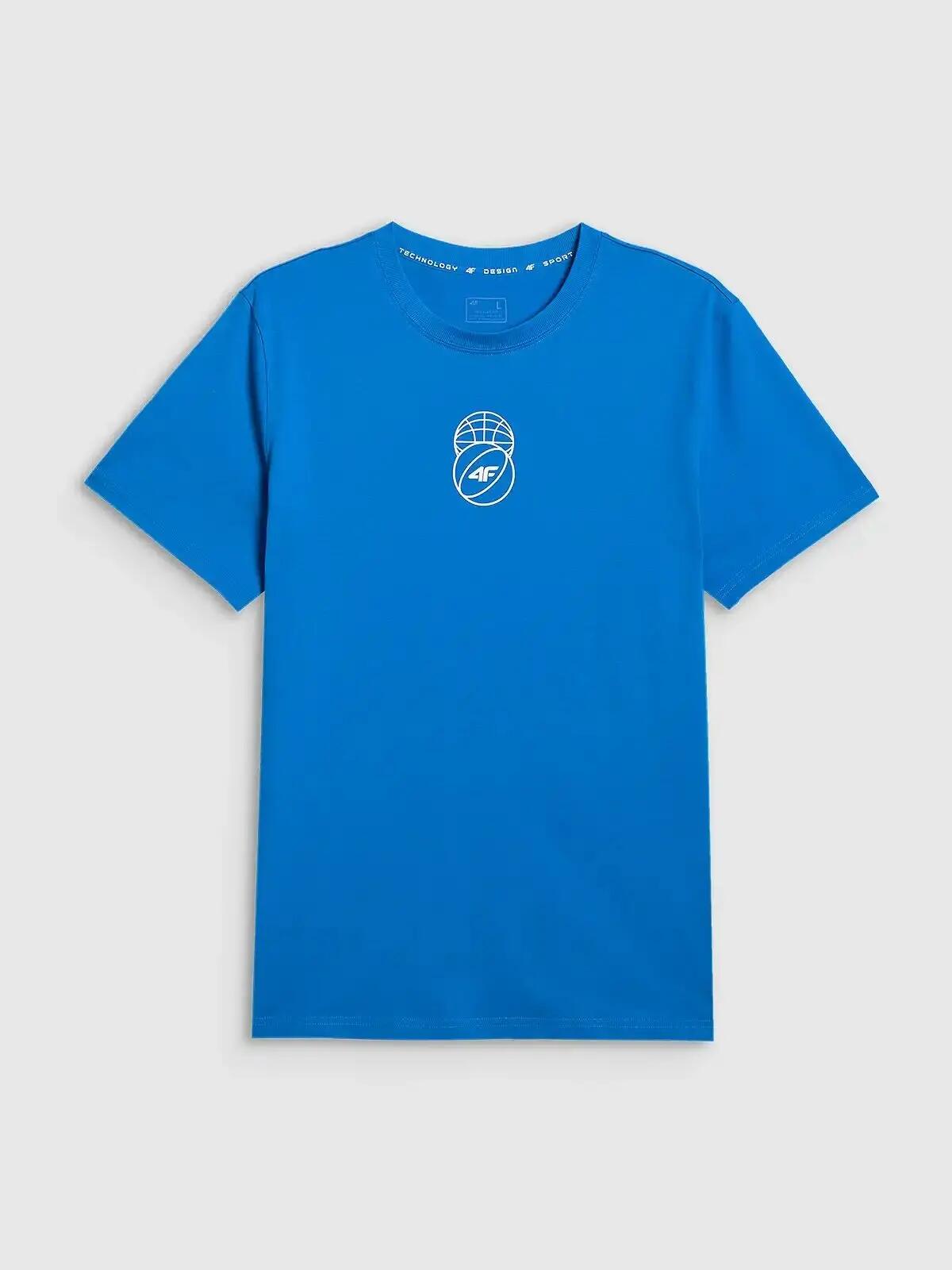 T-SHIRT MĘSKI 4F KOSZULKA SPORTOWA Z NADRUKIEM 1 BAWEŁNA  M3328 SS26 2/6