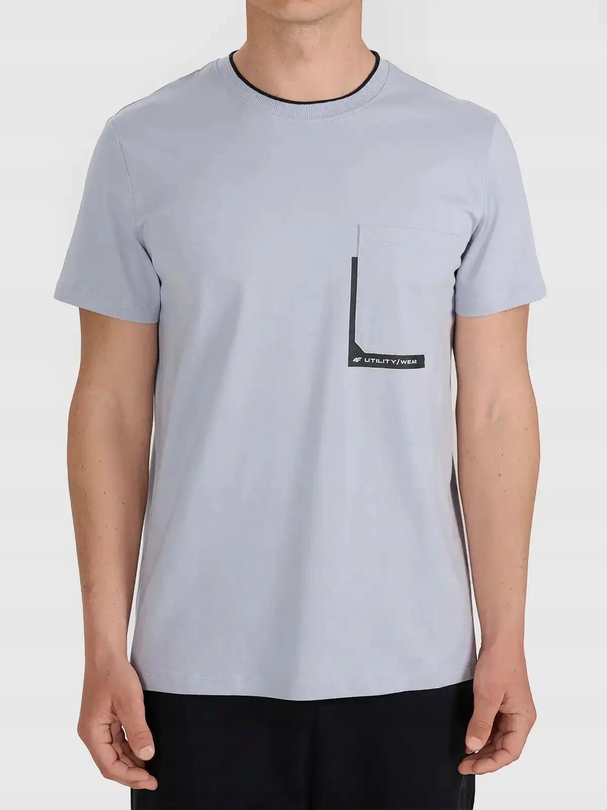 T-SHIRT MĘSKI 4F KOSZULKA BAWEŁNIANA SPORTOWA NA CO DZIEŃ  M2663 SS26 3/12