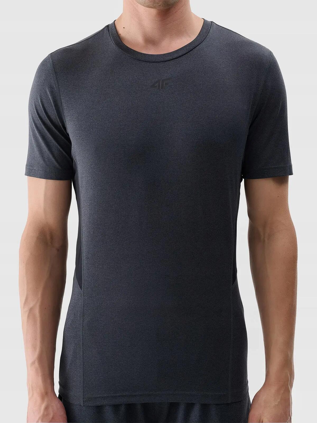 T-SHIRT MĘSKI 4F KOSZULKA TRENINGOWA SZYBKOSCHNĄCA  TFTSM1345 2/6