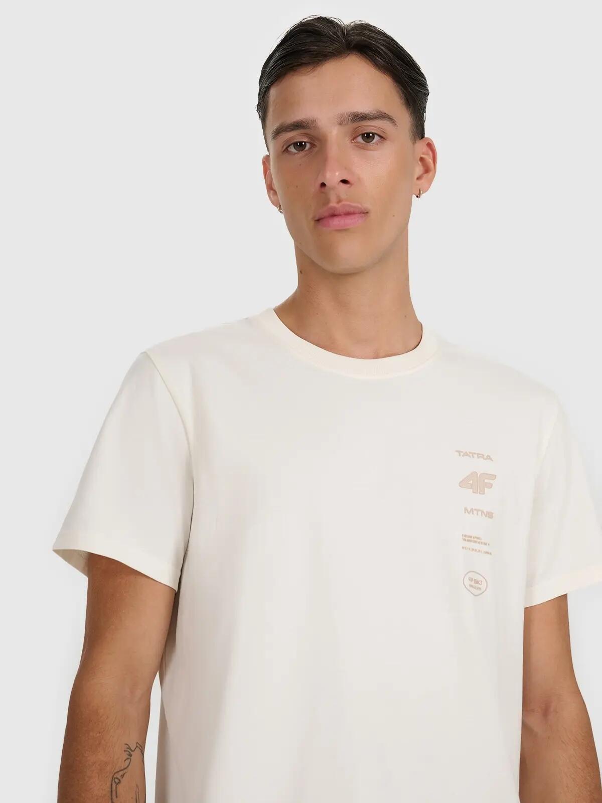T-SHIRT MĘSKI 4F KOSZULKA APRES SKI BAWEŁNIANA TTSHM2402 4/9