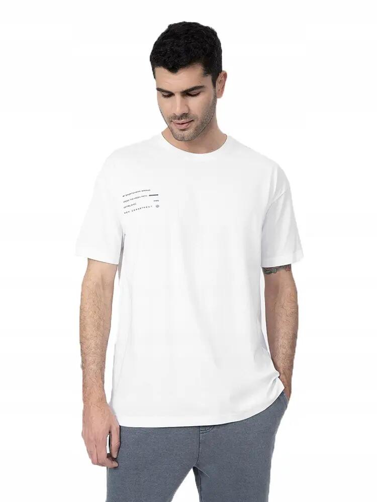 T-SHIRT MĘSKI 4F KOSZULKA SPORTOWA BAWEŁNIANA TTSHM298 5/8