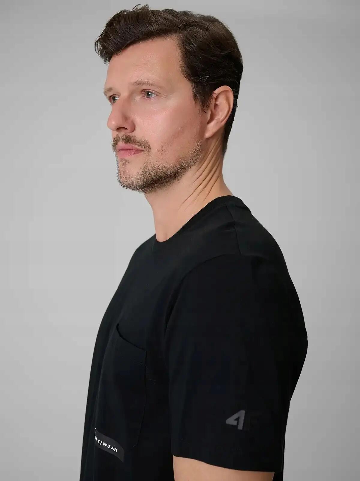 KOSZULKA MĘSKA 4F T-SHIRT BAWEŁNIANY SPORTOWY NA CO DZIEŃ  M2663 SS26 7/12
