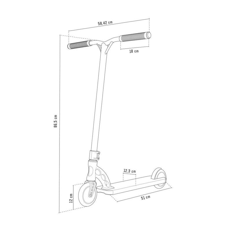 Stunt Scooter Freestyle Roller MGP Madd Gear MGO Team schwarz