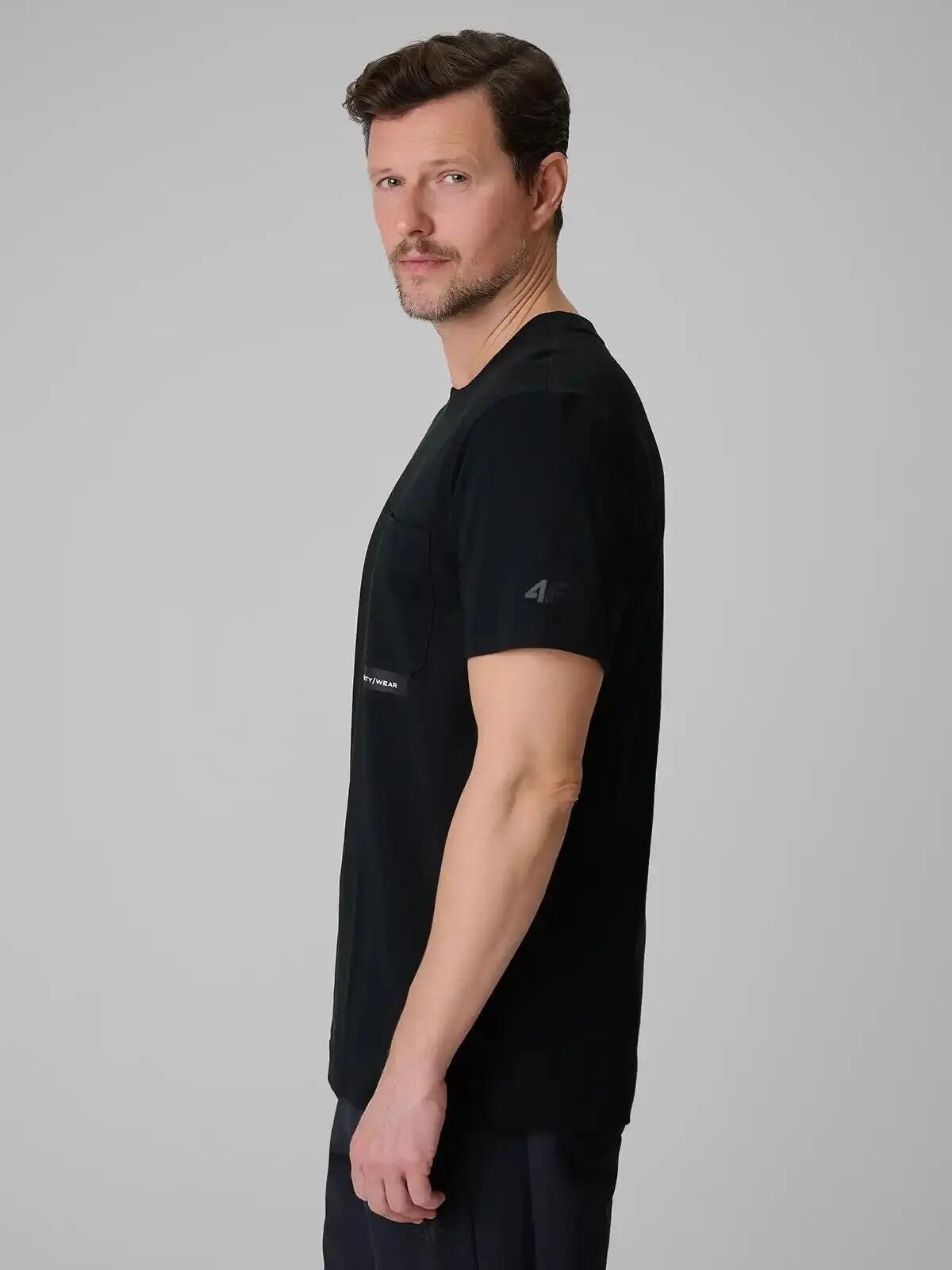 KOSZULKA MĘSKA 4F T-SHIRT BAWEŁNIANY SPORTOWY NA CO DZIEŃ  M2663 SS26 6/12