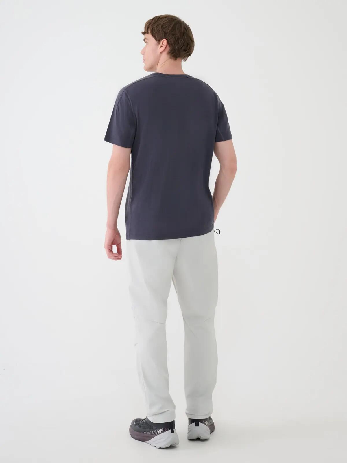 T-SHIRT MĘSKI 4F KOSZULKA TRENINGOWA Z WEŁNĄ MERINO  TFTSM1268 9/12