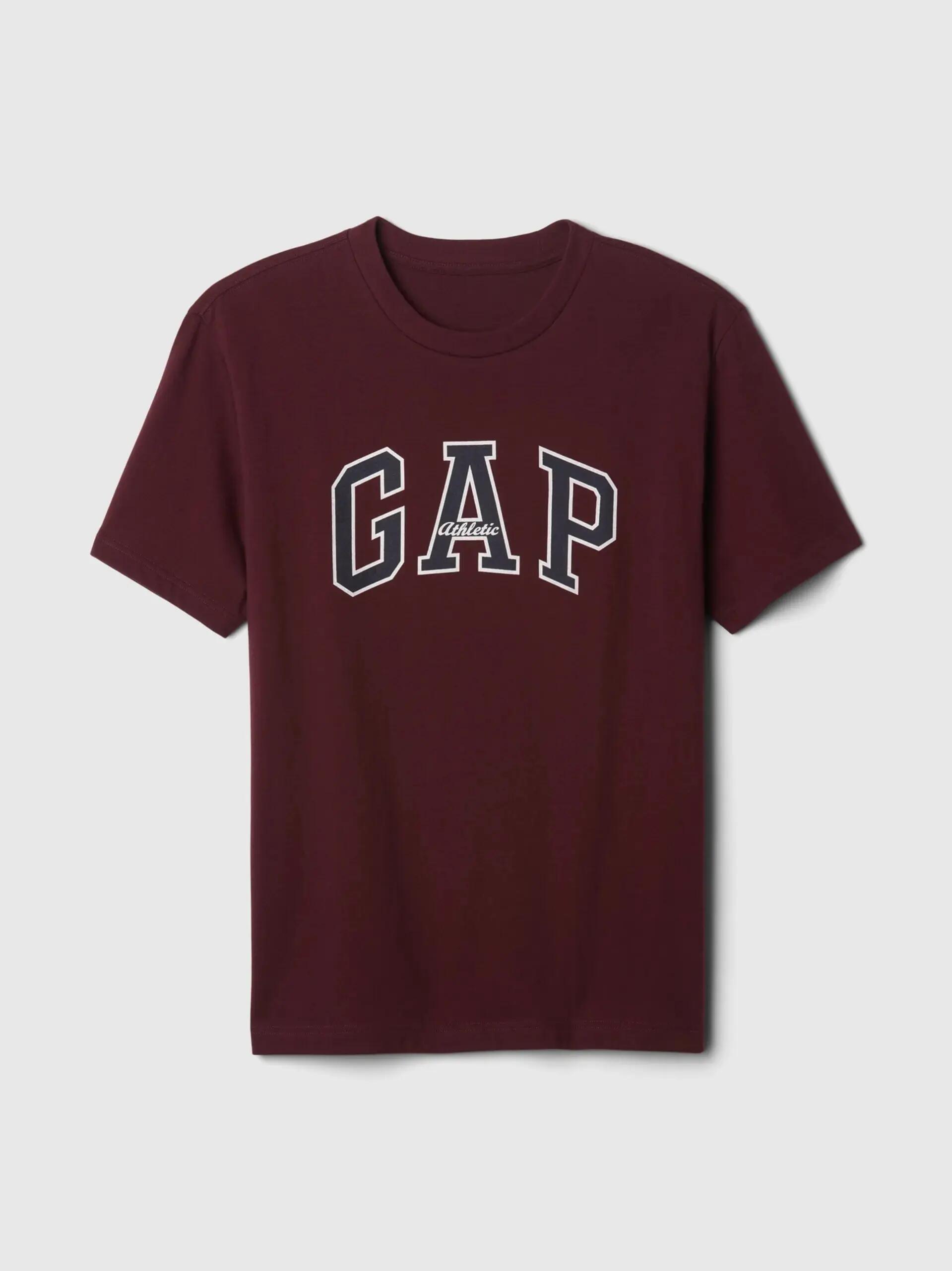 T-SHIRT MĘSKI KOSZULKA 1 BAWEŁNA GAP ATHLETIC BORDOWY 5/9