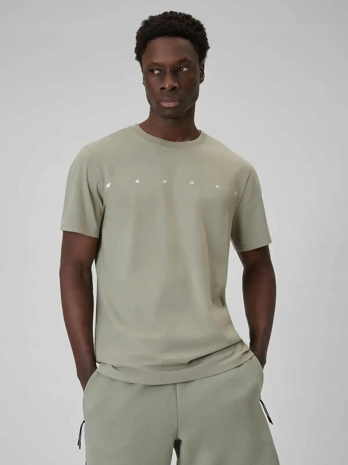 T-SHIRT MĘSKI 4F KOSZULKA BAWEŁNIANA SPORTOWA NA CO DZIEŃ  M2661 SS26 4/12