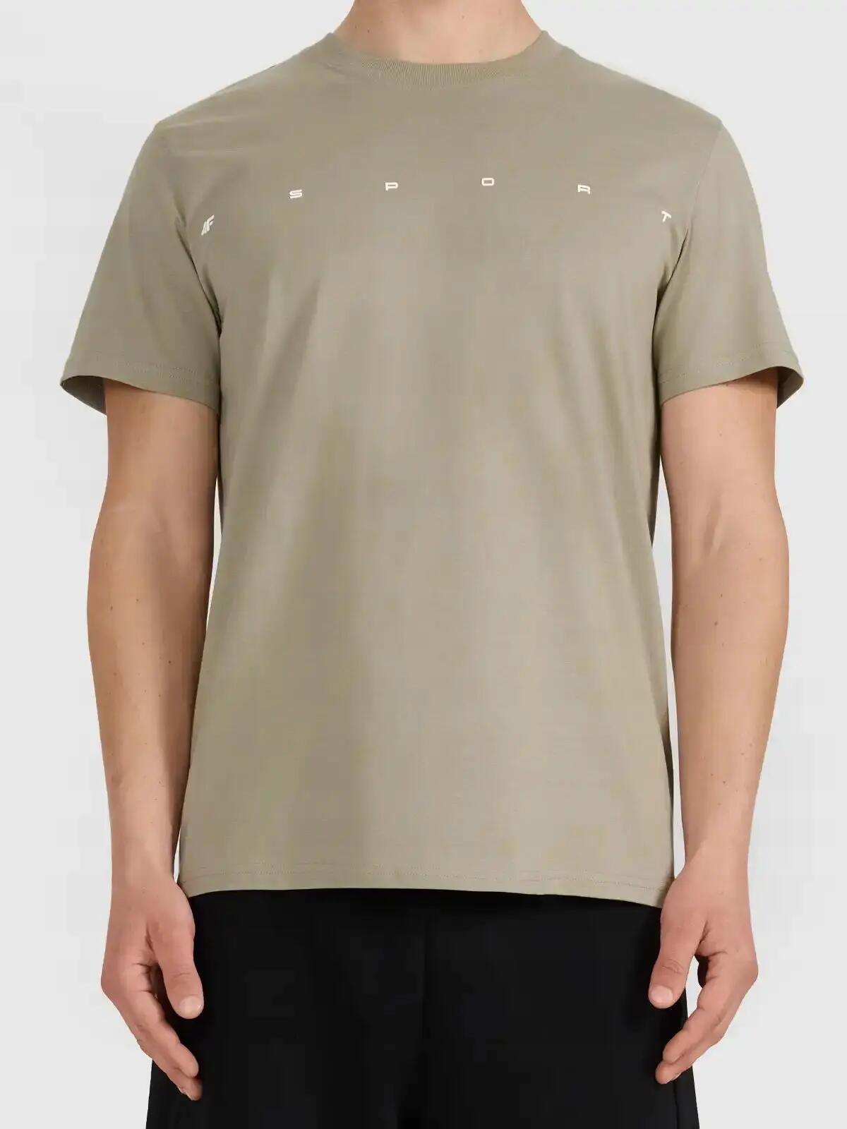 T-SHIRT MĘSKI 4F KOSZULKA BAWEŁNIANA SPORTOWA NA CO DZIEŃ  M2661 SS26 3/12
