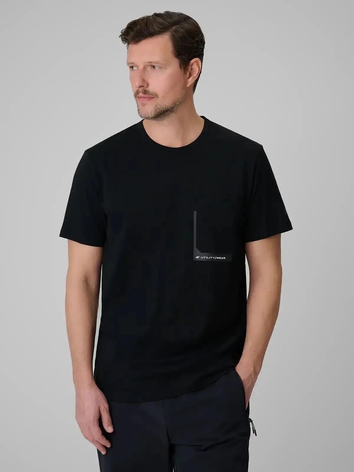 KOSZULKA MĘSKA 4F T-SHIRT BAWEŁNIANY SPORTOWY NA CO DZIEŃ  M2663 SS26 2/12