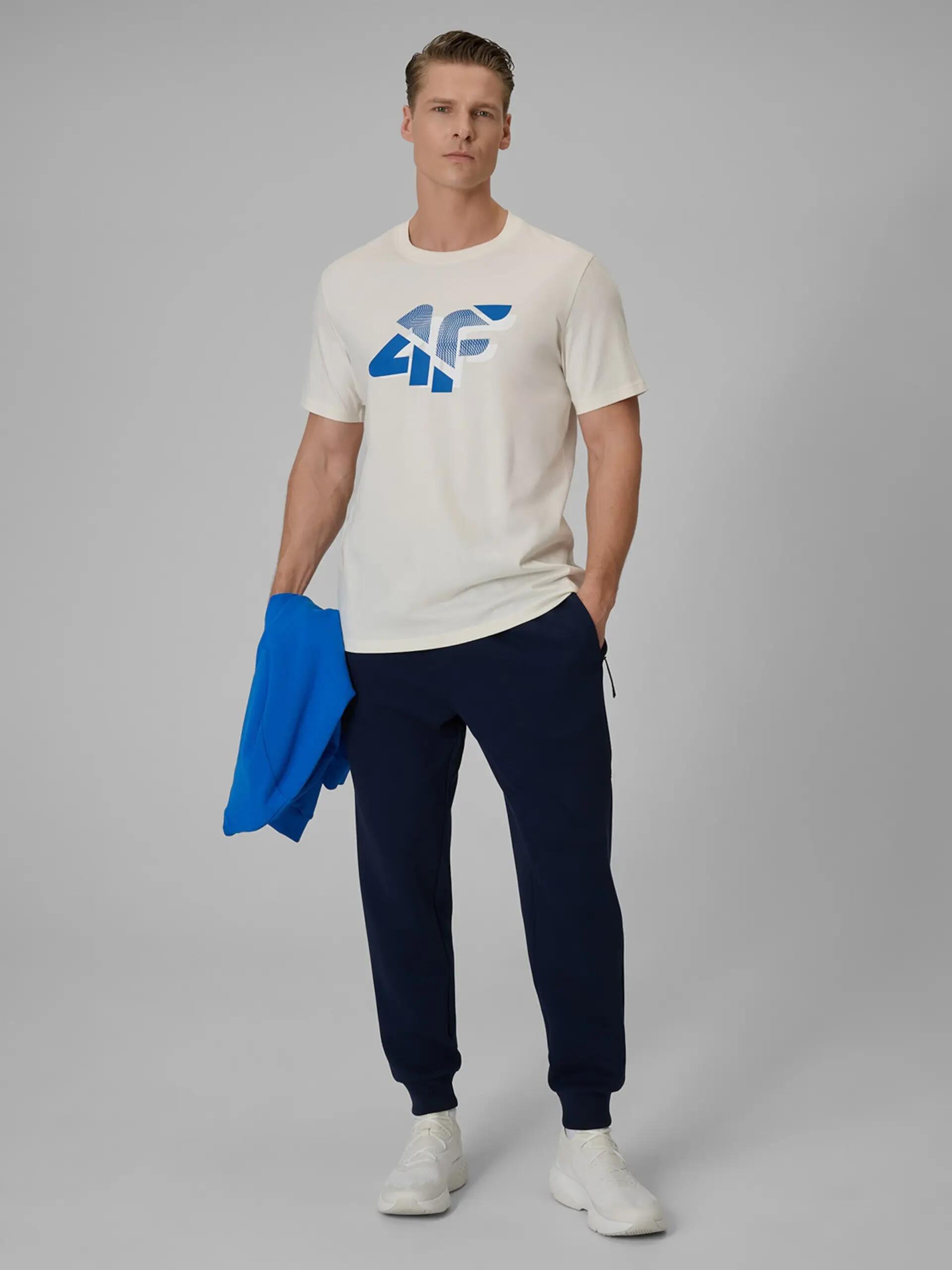 T-SHIRT MĘSKI 4F KOSZULKA BAWEŁNIANA Z NADRUKIEM  M2667 SS26 4/7