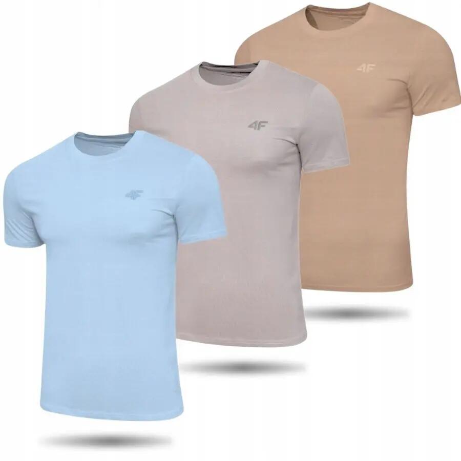 T-SHIRT MĘSKI 4F KOSZULKA TRENINGOWA Z WEŁNĄ MERINO  TFTSM1268 11/12