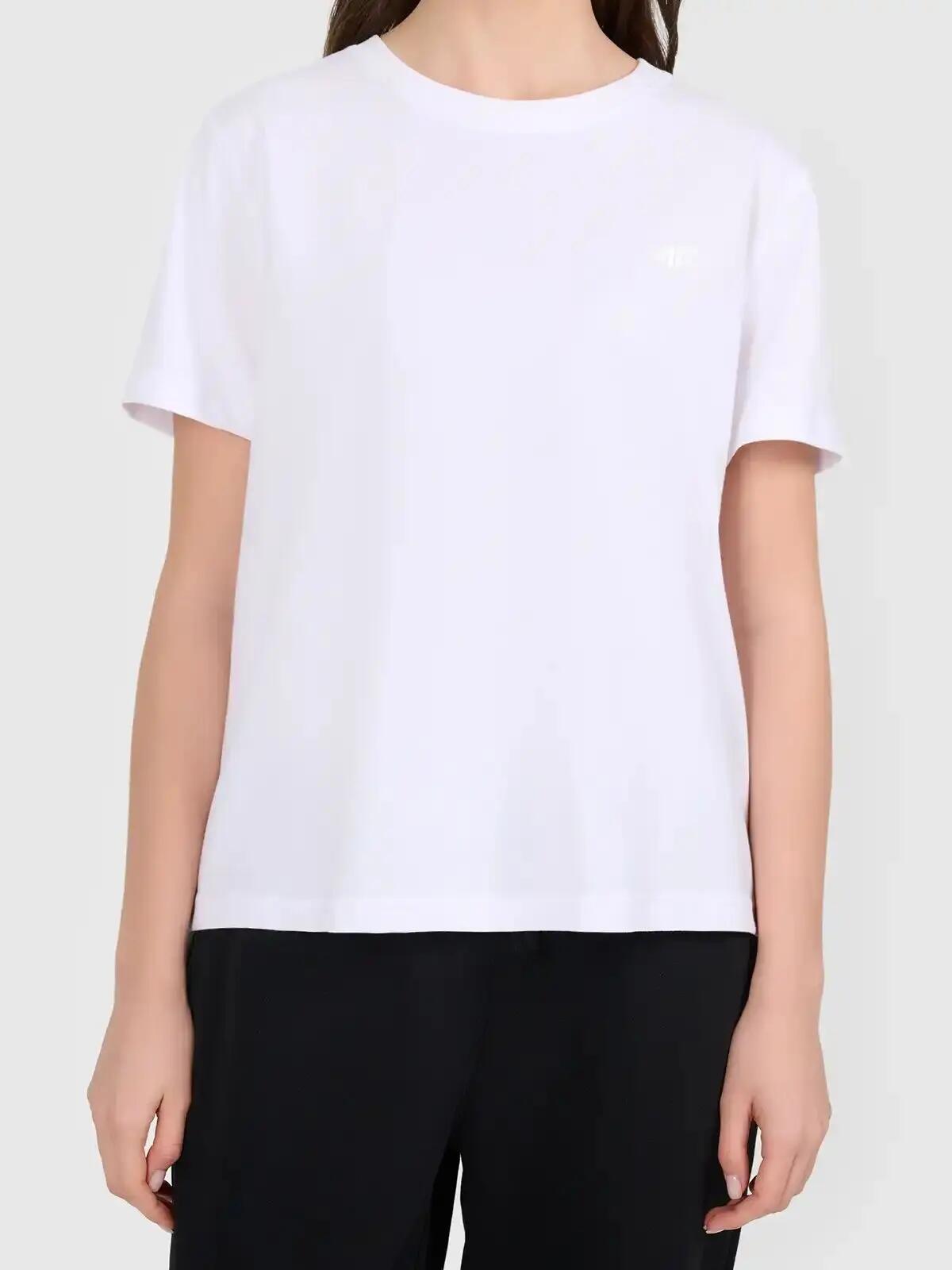 KOSZULKA DAMSKA 4F T-SHIRT SPORTOWY BAWEŁNIANY NA CO DZIEŃ  F3310 SS26 2/4