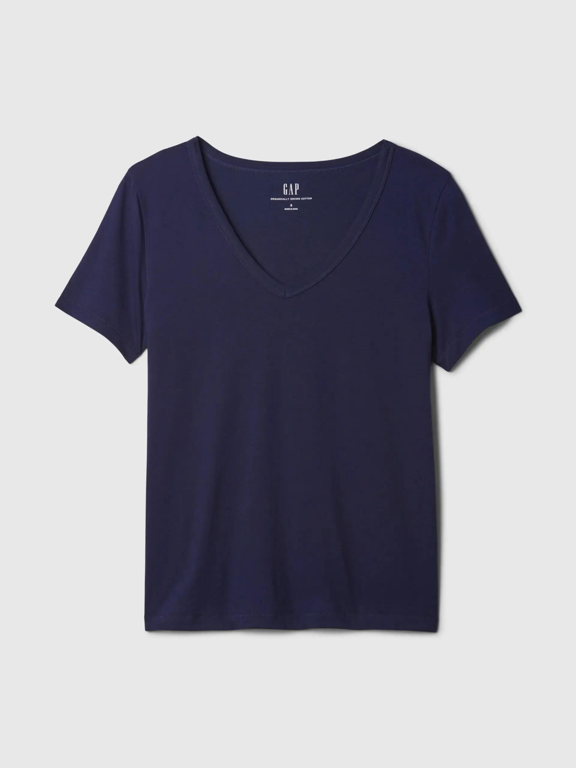 T-SHIRT DAMSKI KOSZULKA 1 BAWEŁNA GAP VINTAGE GRANATOWY 4/7