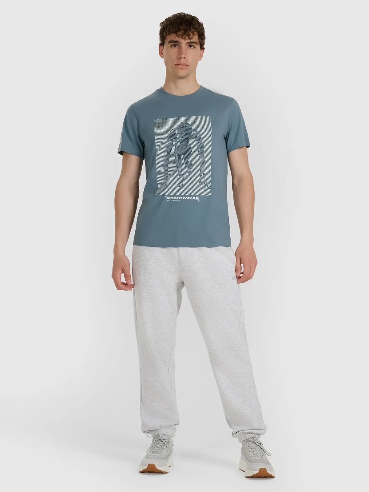 T-SHIRT MĘSKI 4F BAWEŁNIANY KOSZULKA SPORTOWA TTSHM3129 5/10