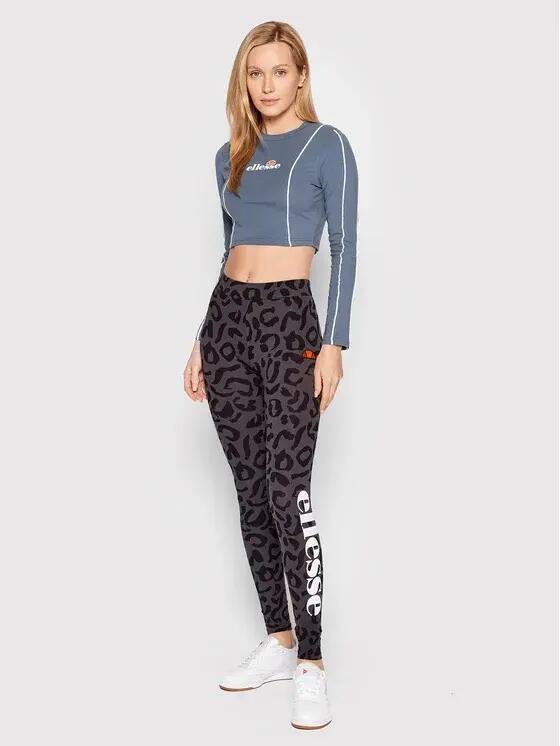 KOSZULKA DAMSKA Z DŁUGIM RĘKAWEM BLUZKA CROP ELLESSE 3/6