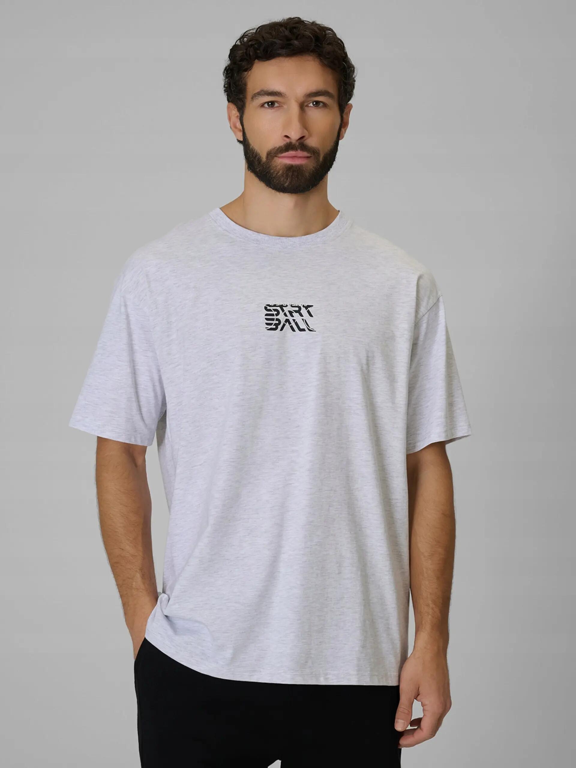 T-SHIRT MĘSKI 4F KOSZULKA SPORTOWA Z NADRUKIEM BAWEŁNIANA L M3334 SS26 4/8