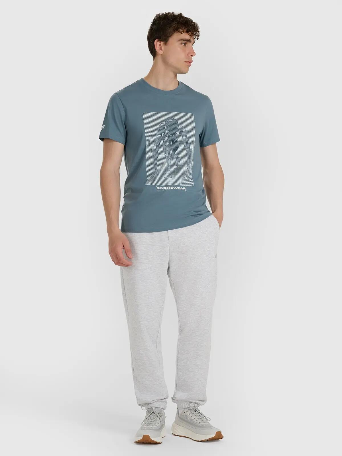 T-SHIRT MĘSKI 4F BAWEŁNIANY KOSZULKA SPORTOWA TTSHM3129 2/10