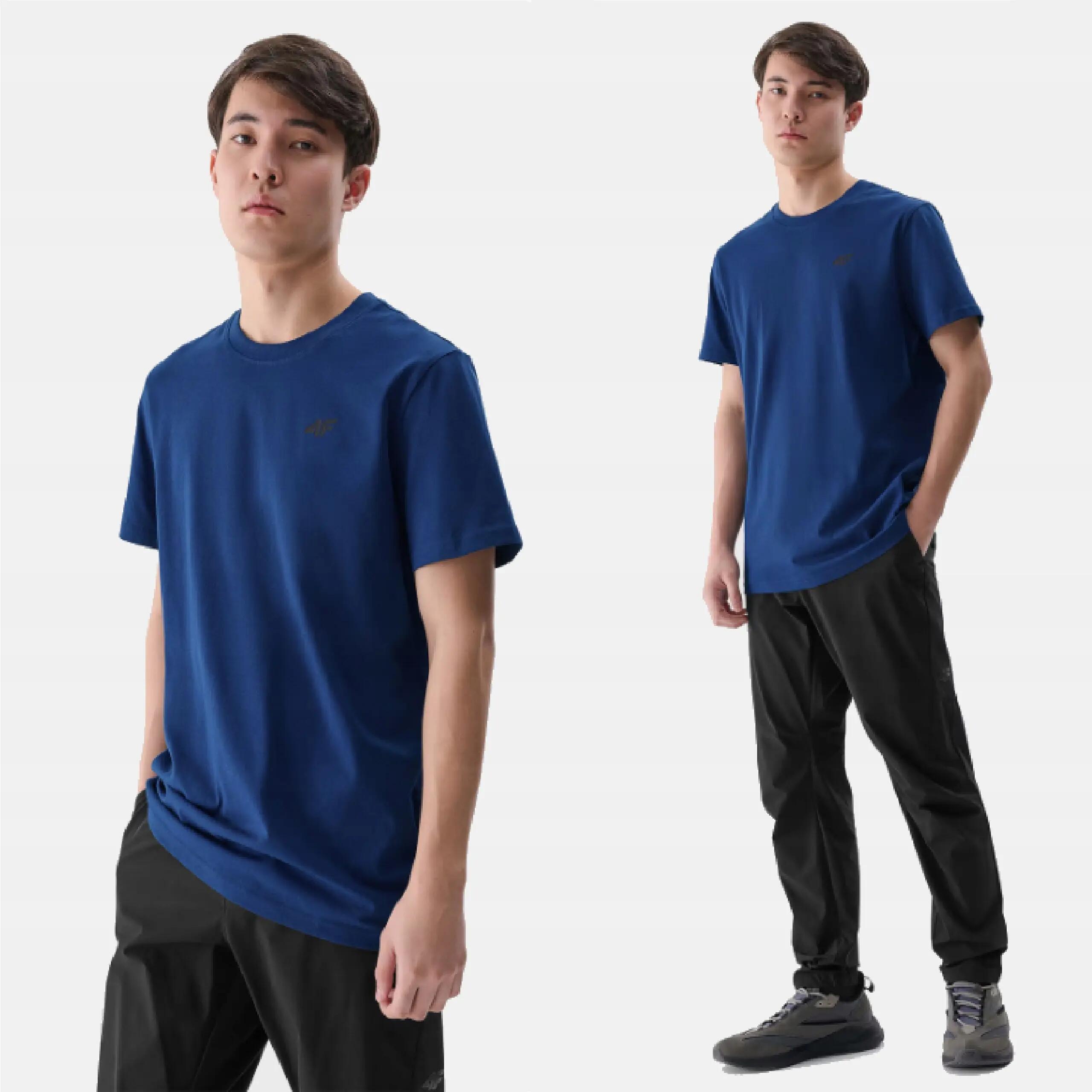 T-SHIRT MĘSKI 4F KOSZULKA BAWEŁNIANA SPORTOWA  TTSHM2256 5/7