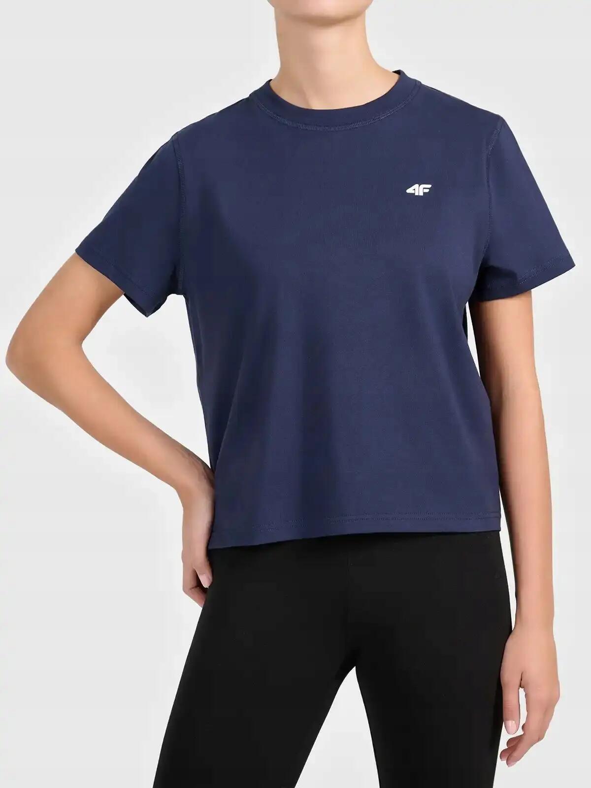 T-SHIRT DAMSKI 4F KOSZULKA SPORTOWA BAWEŁNIANA NA CO DZIEŃ  F3310 SS26 2/5