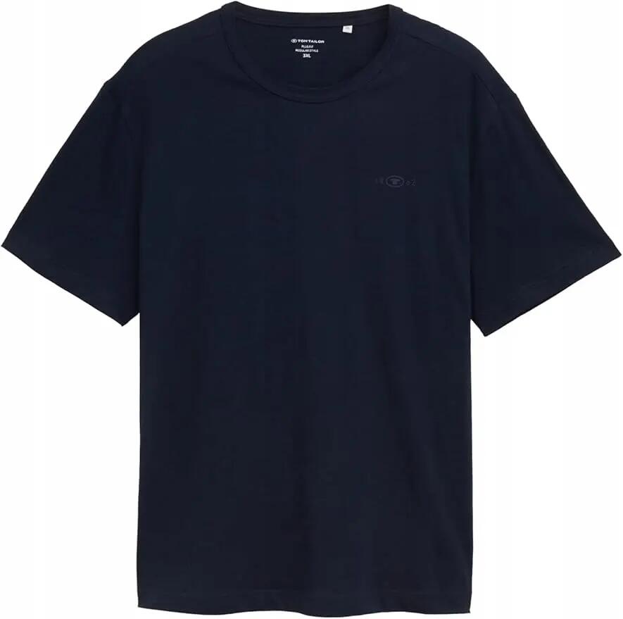 T-SHIRT KOSZULKA MĘSKA PLUS SIZE TOM TAILOR GRANATOWA 4/9