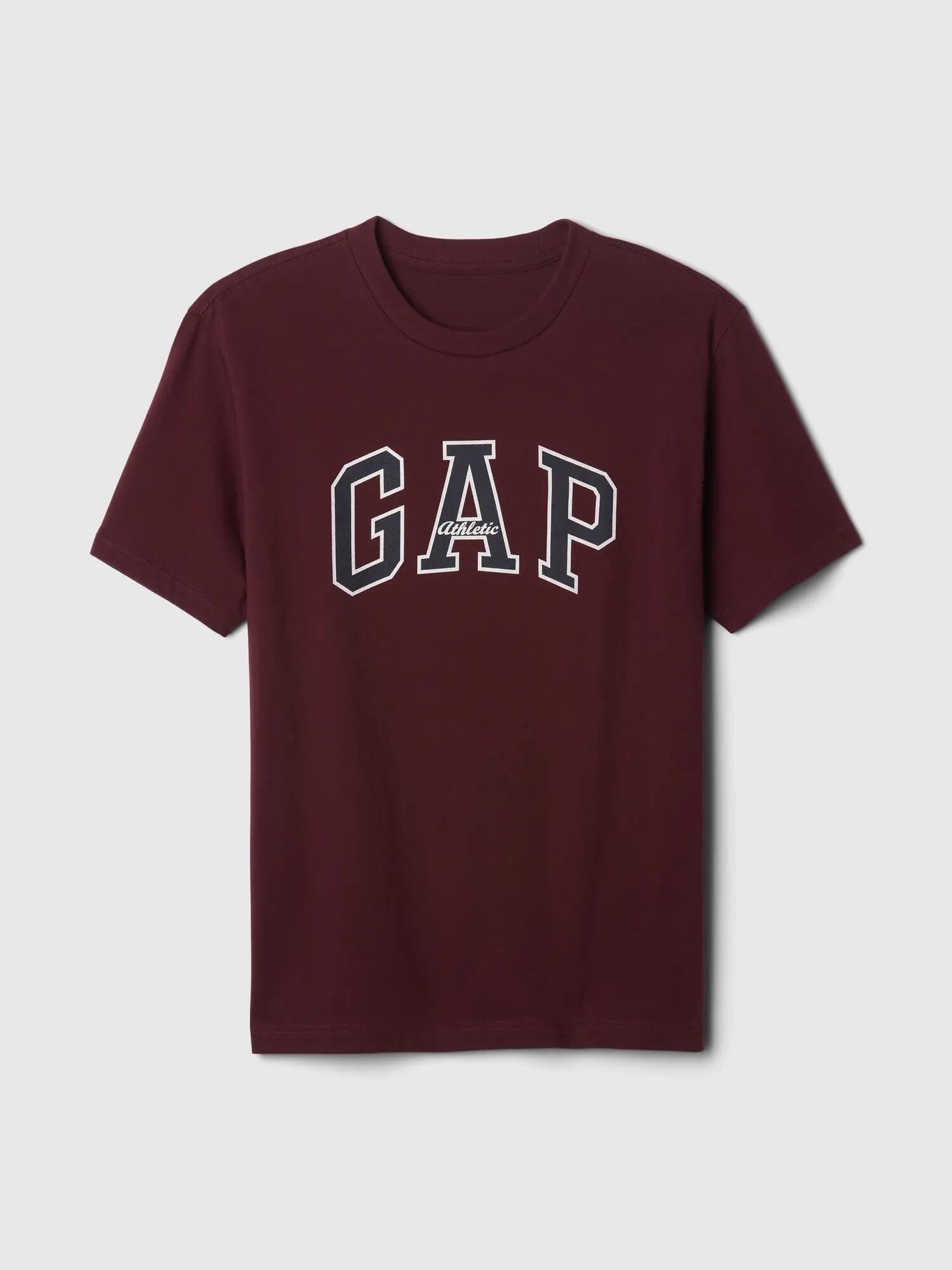 T-SHIRT MĘSKI KOSZULKA 1 BAWEŁNA GAP ATHLETIC BORDOWY 5/7