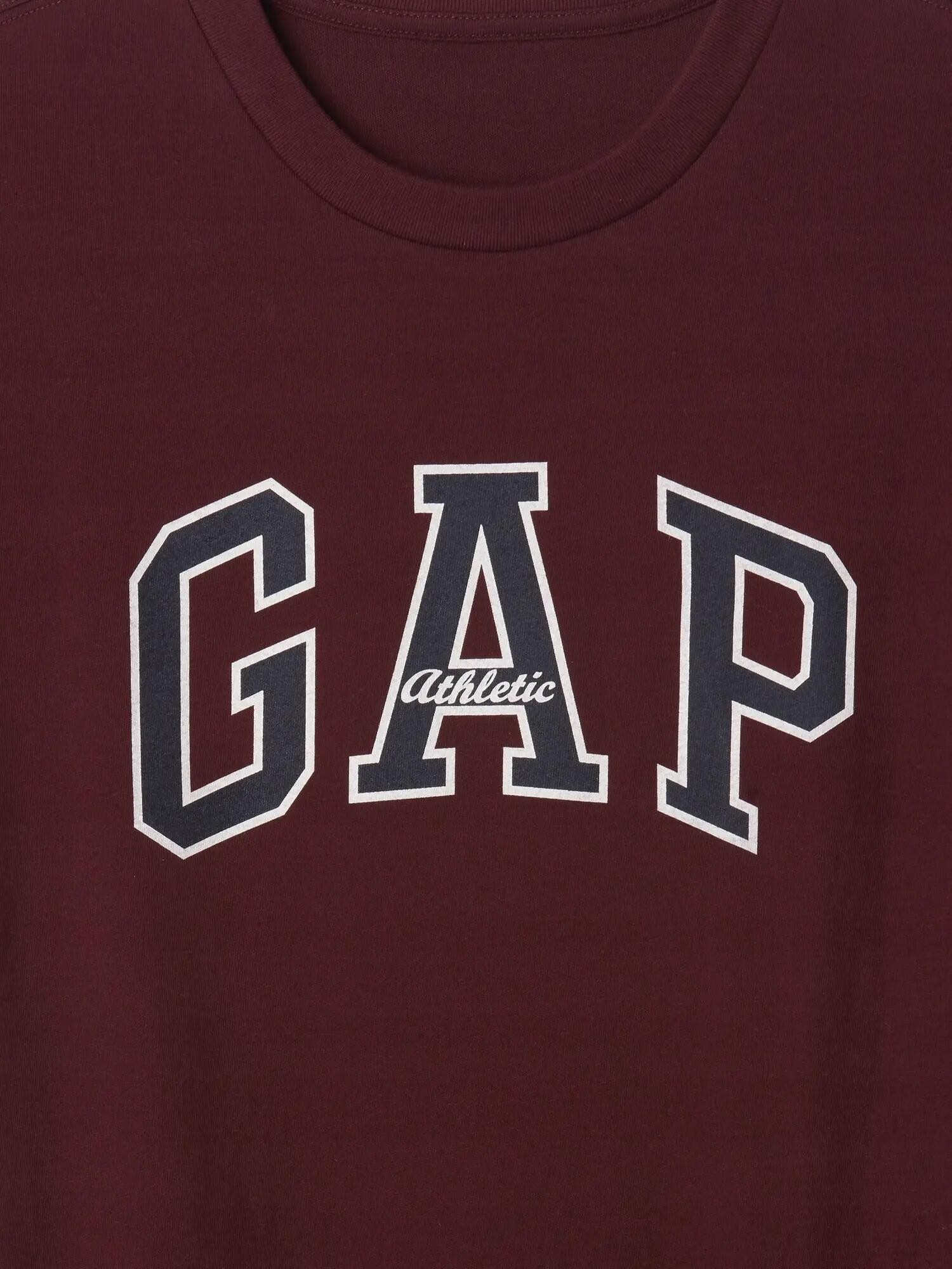 T-SHIRT MĘSKI KOSZULKA 1 BAWEŁNA GAP ATHLETIC BORDOWY 6/9