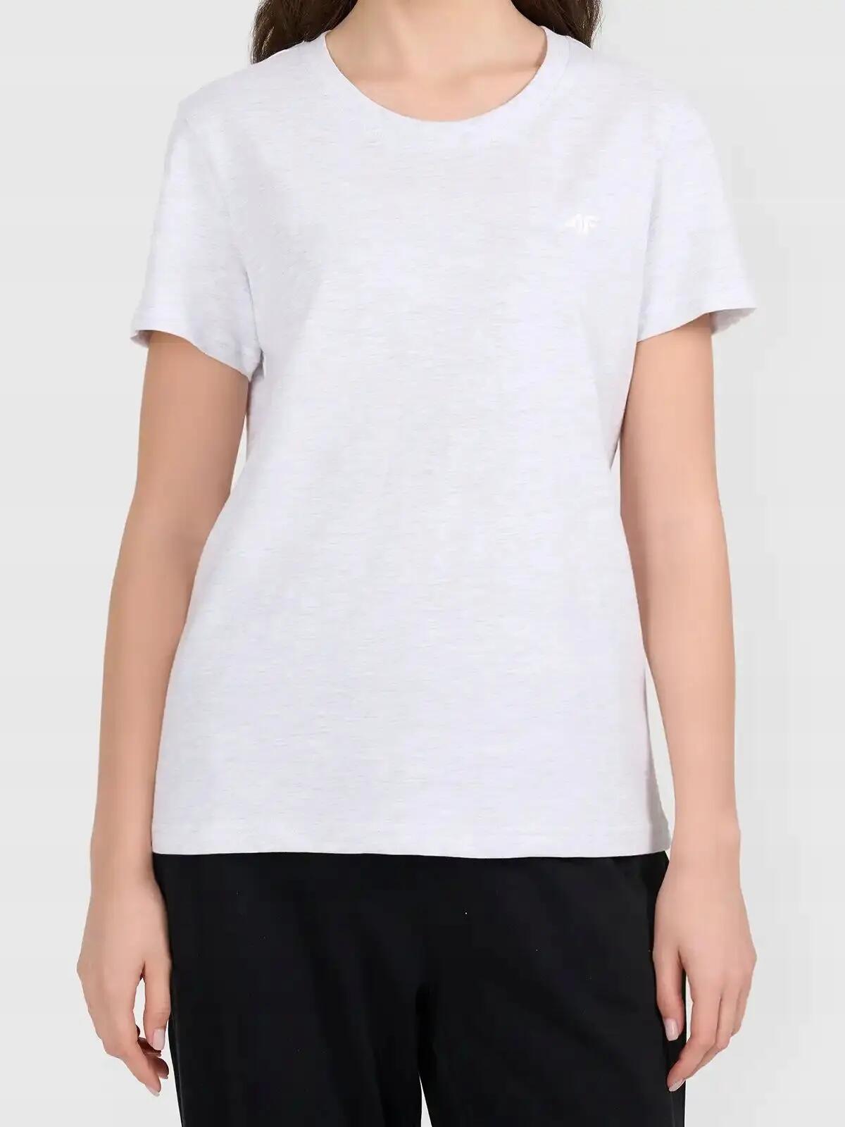 T-SHIRT DAMSKI 4F KOSZULKA SPORTOWA BAWEŁNIANA NA CO DZIEŃ  F3308 SS26 2/4