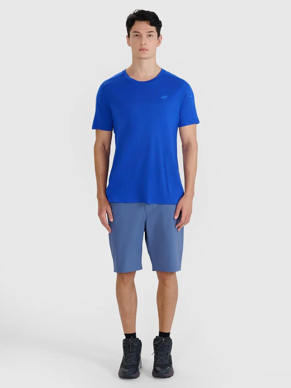 T-SHIRT MĘSKI 4F KOSZULKA TRENINGOWA Z WEŁNĄ MERINO  TFTSM1268 6/9