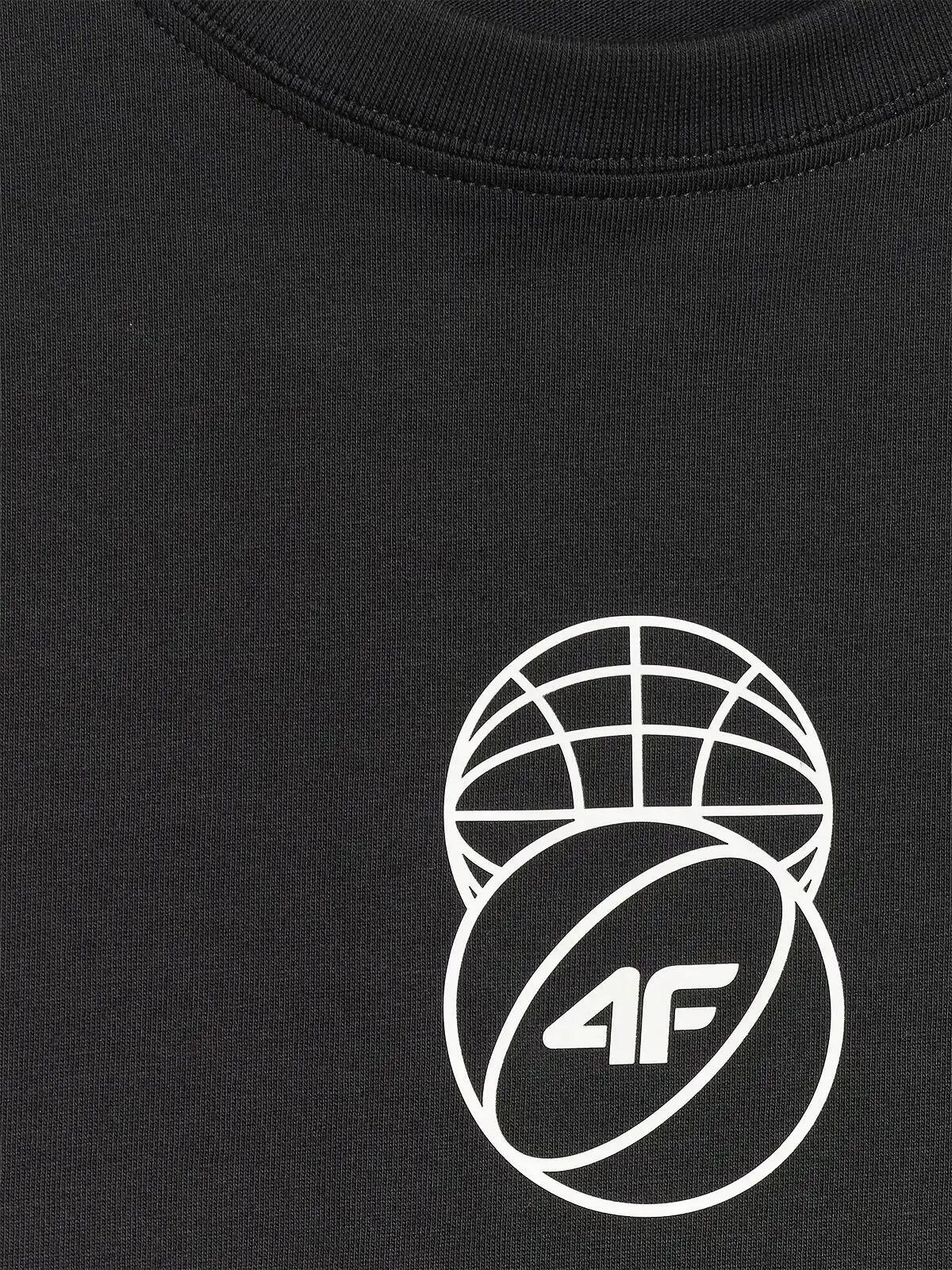 T-SHIRT MĘSKI 4F KOSZULKA SPORTOWA Z NADRUKIEM 1 BAWEŁNA  M3328 SS26 5/6