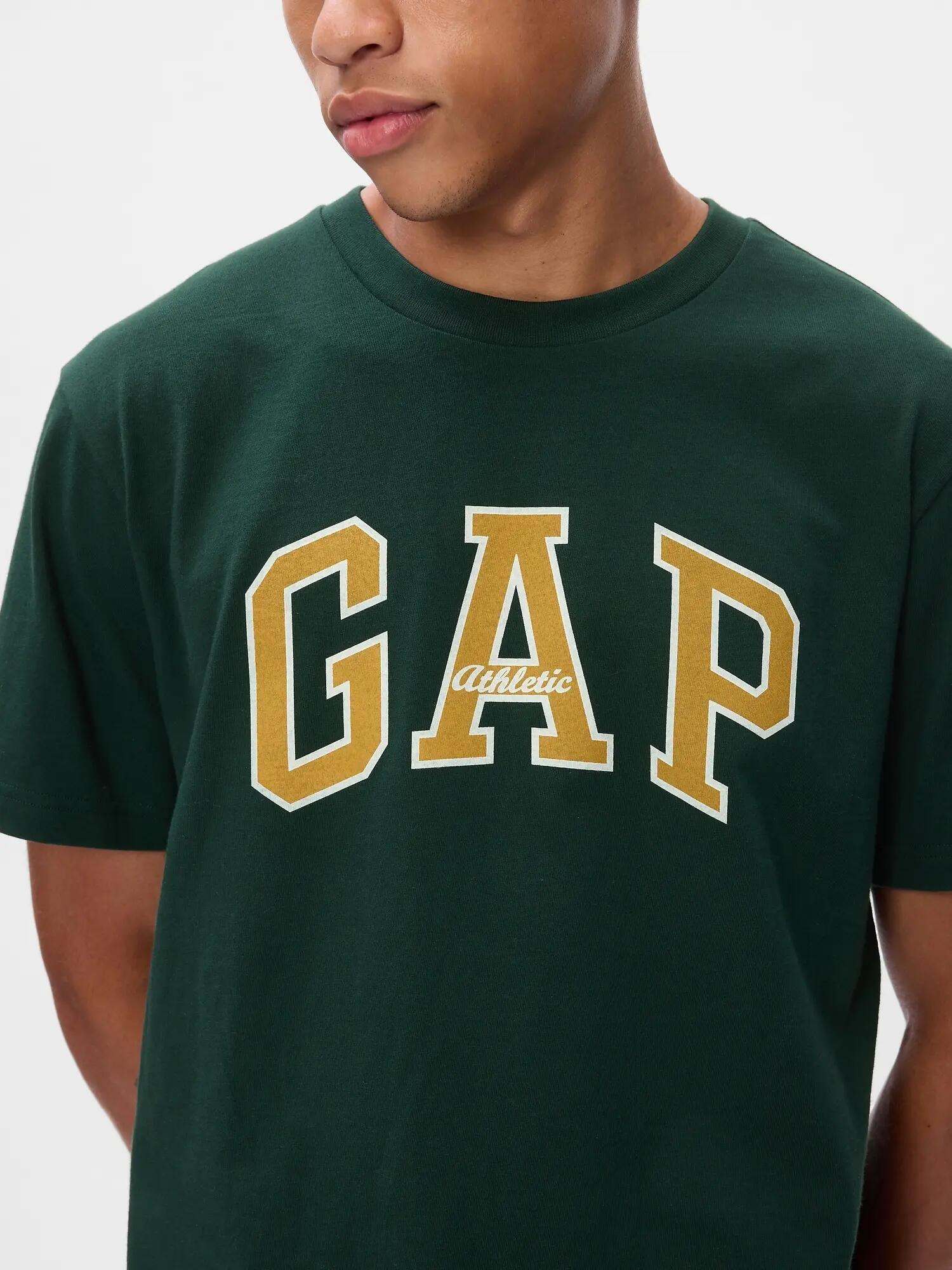 T-SHIRT MĘSKI KOSZULKA 1 BAWEŁNA GAP ATHLETIC ZIELONY 2/7