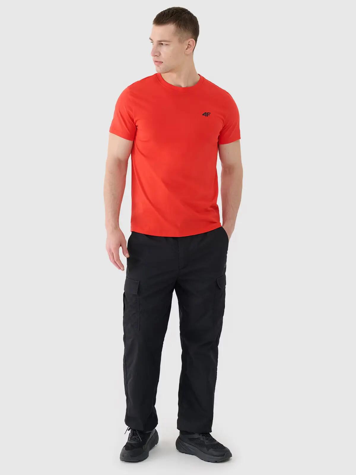 T-SHIRT MĘSKI 4F KOSZULKA BAWEŁNIANA SPORTOWA  TTSHM2256 4/7